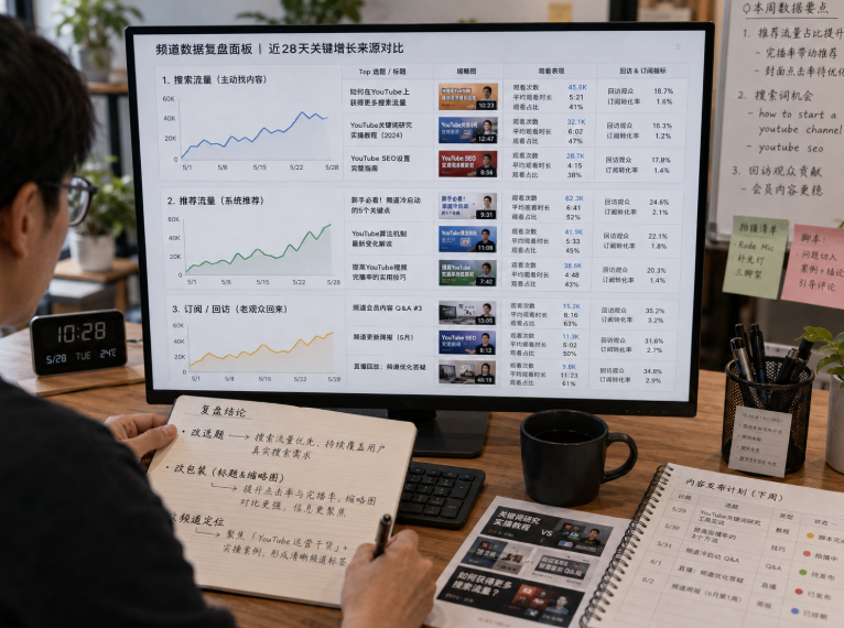 YouTube运营:先看搜索、推荐和订阅三条线