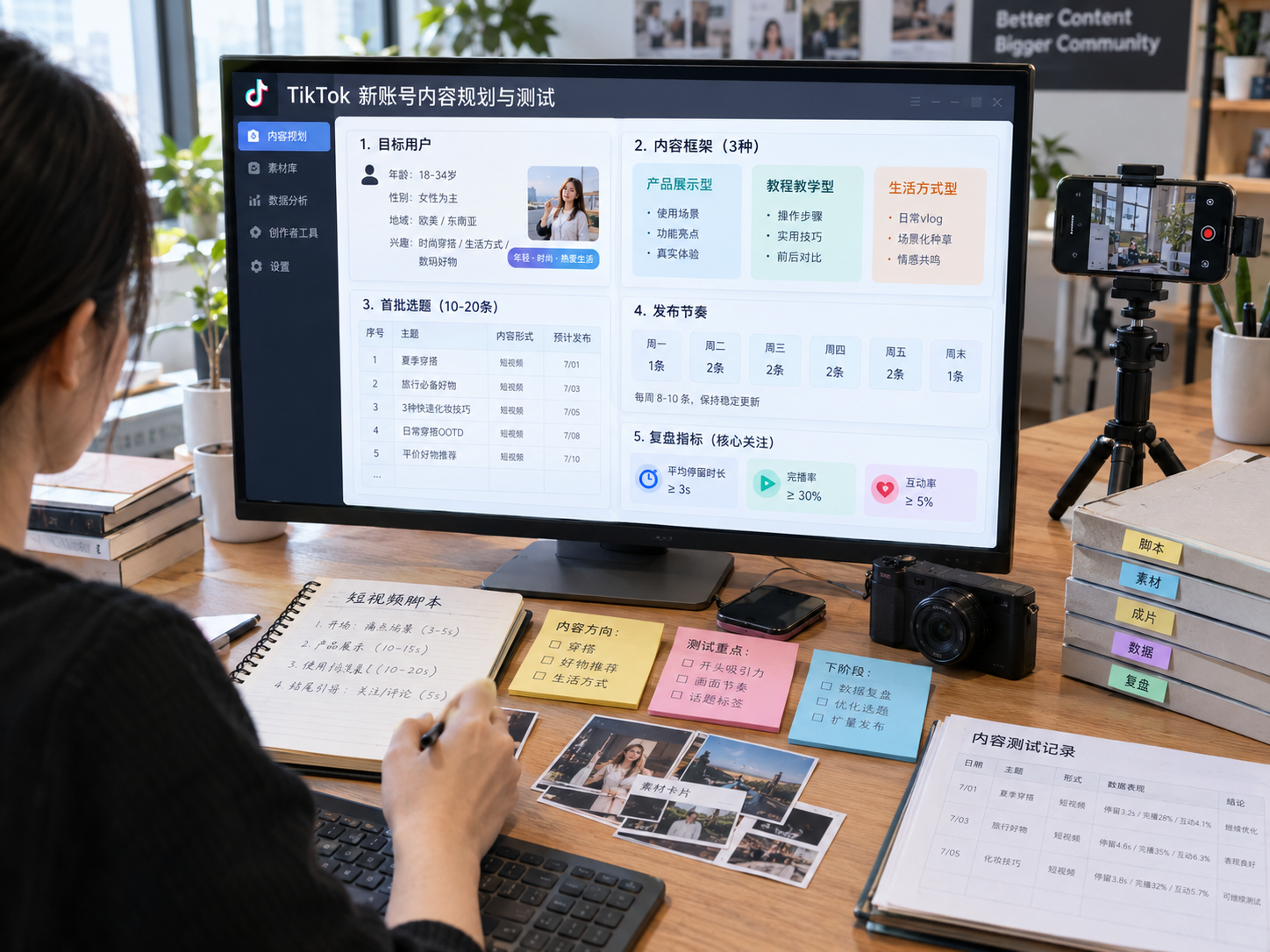 TikTok起号:先看内容定位和账号节奏